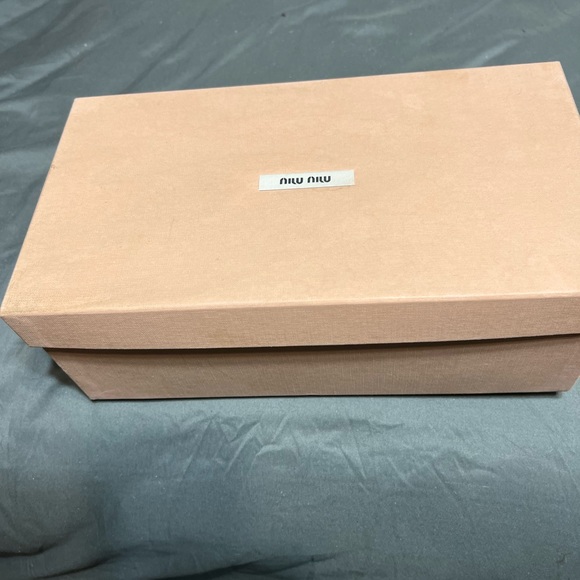 Miu miu pink platform sandals block heel crystals bow 38 1/2 - Picture 6 of 13